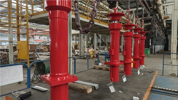 變幅油缸涂裝線(xiàn)